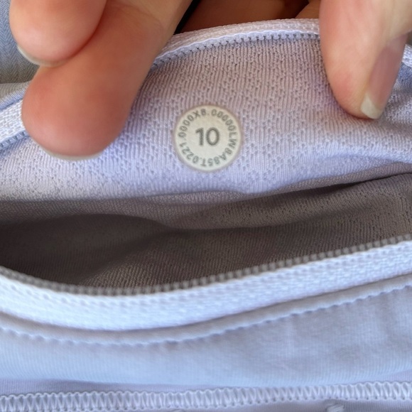 Lululemon lilac tye dye Pace Rival Skirt, size 10 - Picture 9 of 9